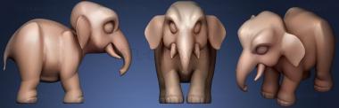 3D model Cartoon Elephant9 (STL)